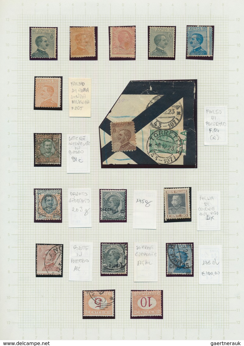 26971 Italien: 1900/1930 (ca.), Petty Colection Of 16 Varieties/specialities (some Are Catalogued), Compri - Marcophilie