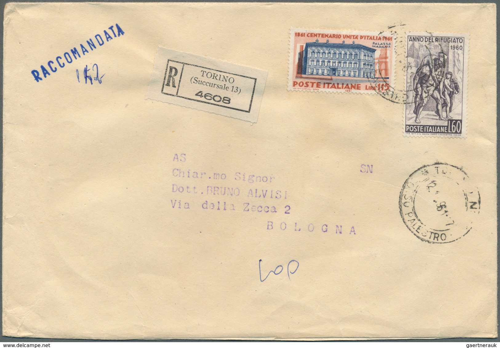 26974 Italien: 1902/1963 (ca.), Holding Of Apprx. 350 Commercial Covers/cards, Mainly Postwar Period And C - Marcophilie