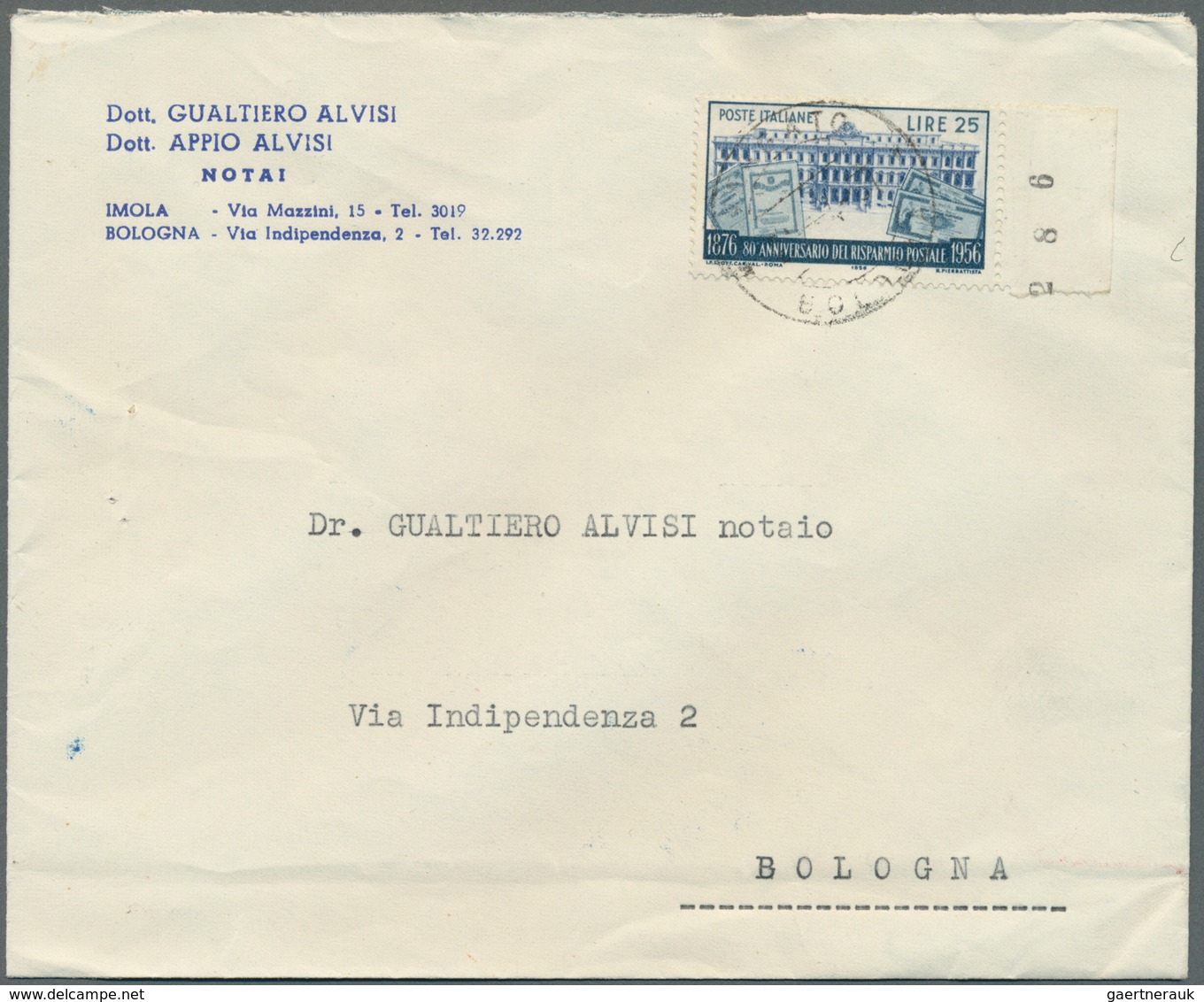 26974 Italien: 1902/1963 (ca.), Holding Of Apprx. 350 Commercial Covers/cards, Mainly Postwar Period And C - Marcophilie