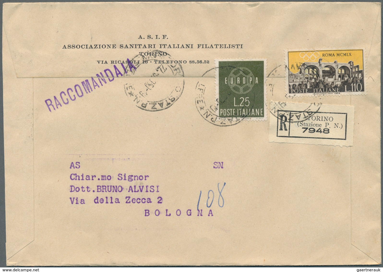 26974 Italien: 1902/1963 (ca.), holding of apprx. 350 commercial covers/cards, mainly postwar period and c