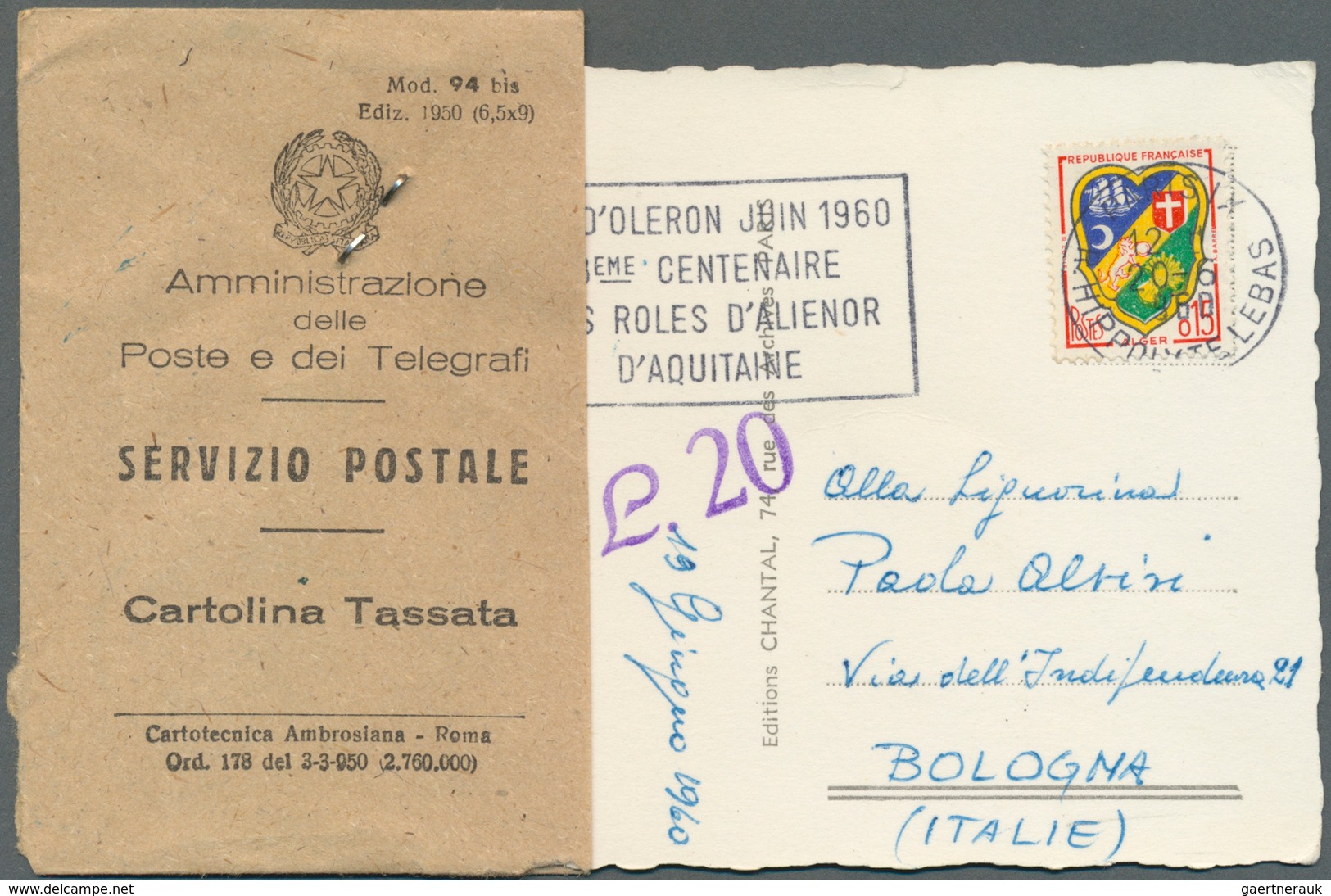 26974 Italien: 1902/1963 (ca.), holding of apprx. 350 commercial covers/cards, mainly postwar period and c