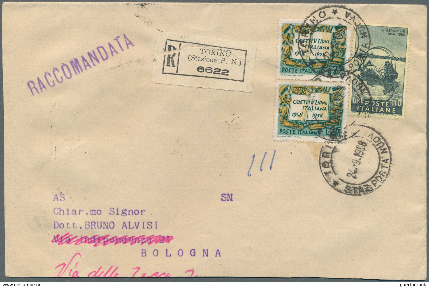 26974 Italien: 1902/1963 (ca.), holding of apprx. 350 commercial covers/cards, mainly postwar period and c