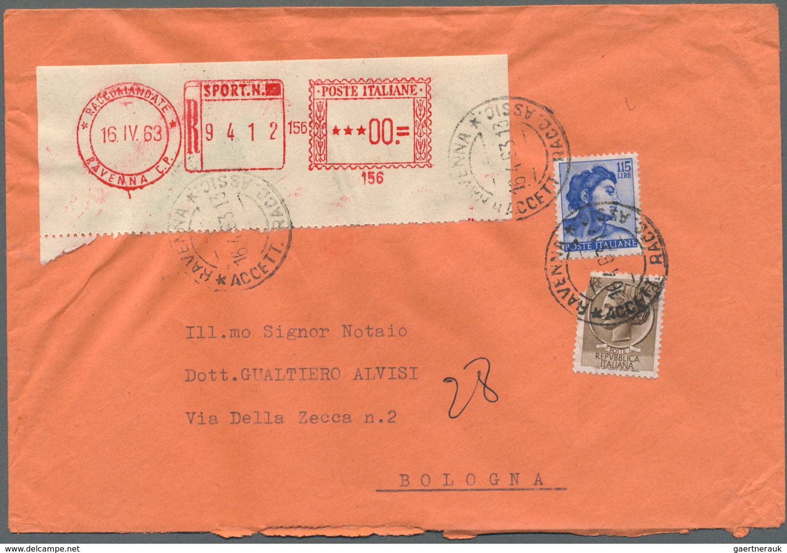 26974 Italien: 1902/1963 (ca.), holding of apprx. 350 commercial covers/cards, mainly postwar period and c
