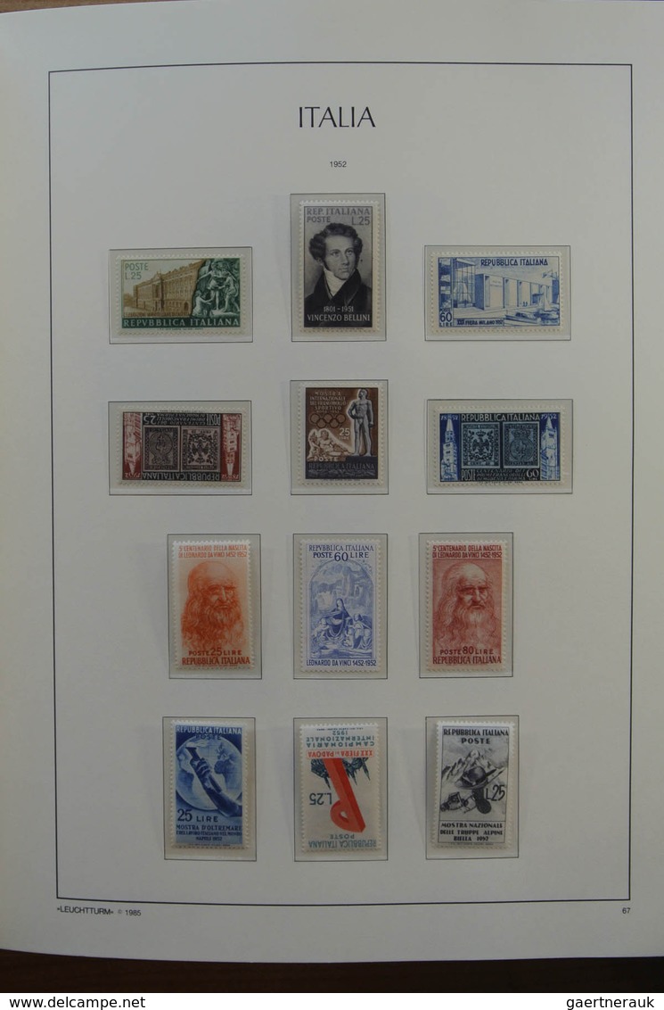 27005 Italien: 1945-1999. Almost complete, mostly MNH (few older stamps hinged) collection Italy 1945-1999