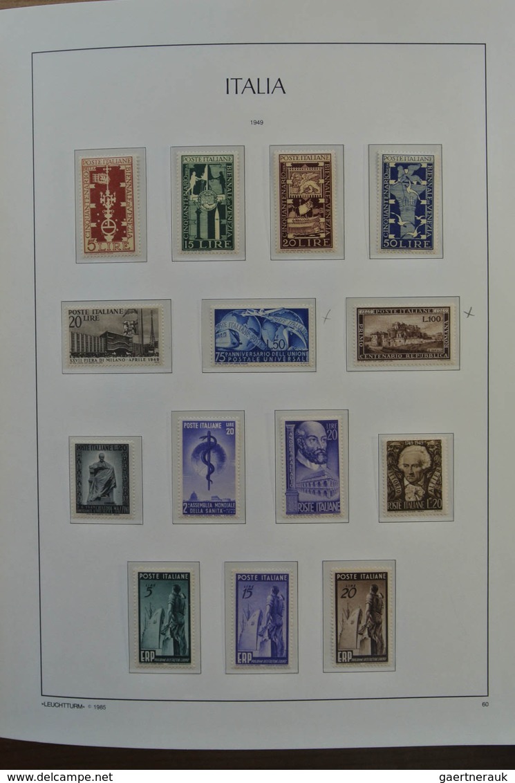 27005 Italien: 1945-1999. Almost complete, mostly MNH (few older stamps hinged) collection Italy 1945-1999