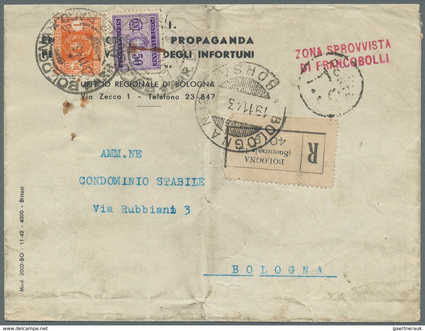 27026 Italien - Portomarken: 1883/1970 (ca) 80+ Covers With Porto Stamps - A Huge Part Of Them "used As Re - Taxe