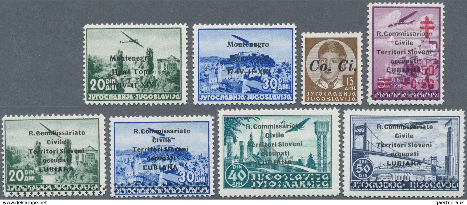 27032 Italienische Besetzung 1941/43 - Laibach: 1941/1943, Laibach/Montenegro/Fiume+Kupa Zone, Petty Mint - Lubiana