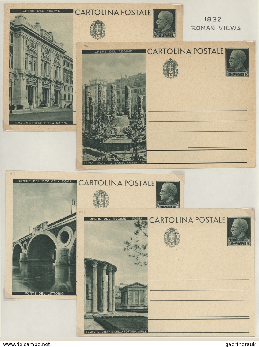 27040 Italien - Ganzsachen: 1874/1954, comprehensive and valuable collection with ca.150 mostly mint posta