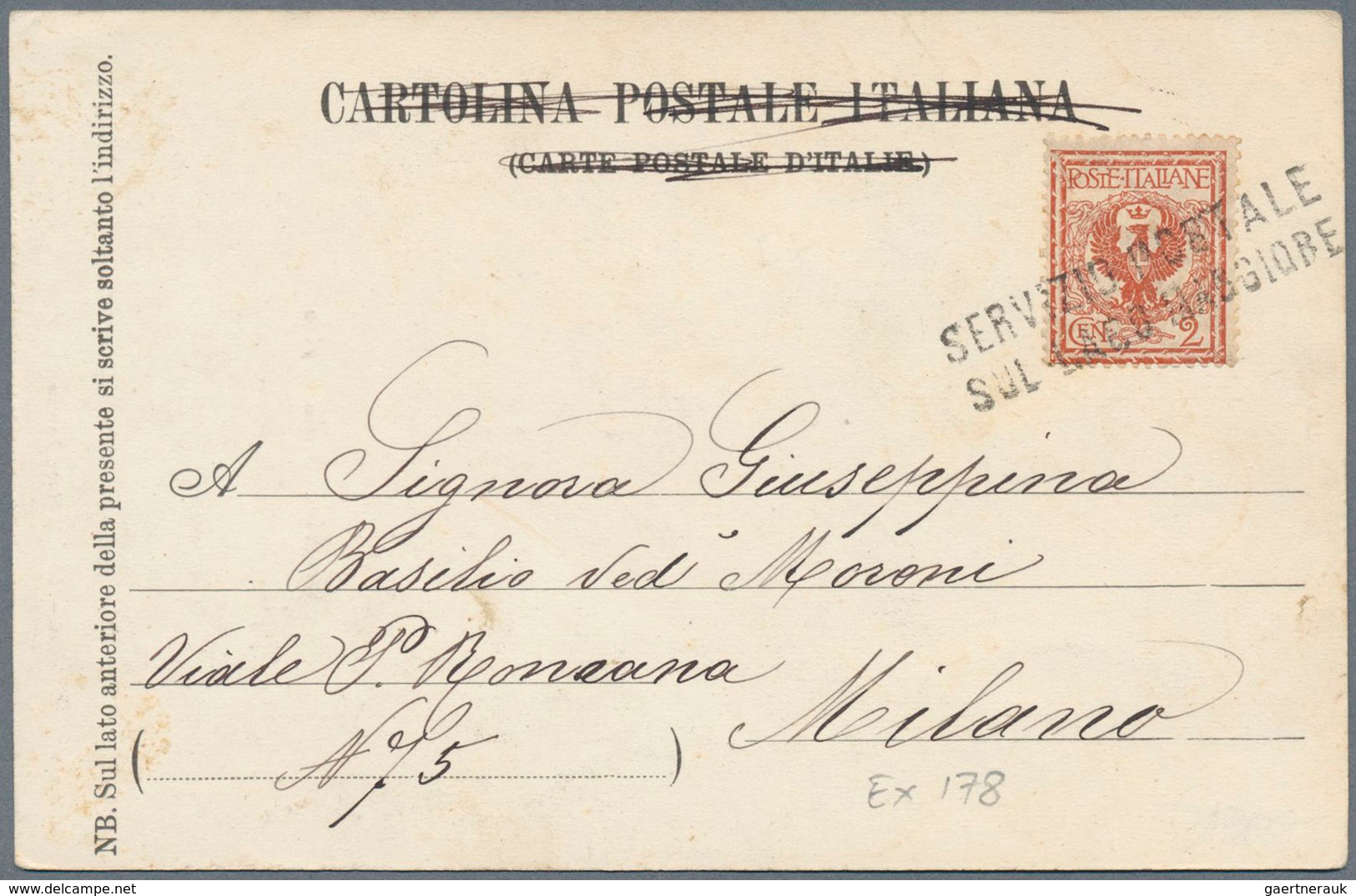 27043 Italien - Stempel: 1882/1932, Small But Interesting Lot Of 11 Postcards All Bearing Lago Maggiore Sh - Marcophilie