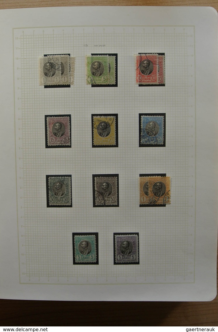 27051 Jugoslawien: 1866-1945. Partly specialised, MNH, mint hinged and used collection Yugoslavia 1866-194