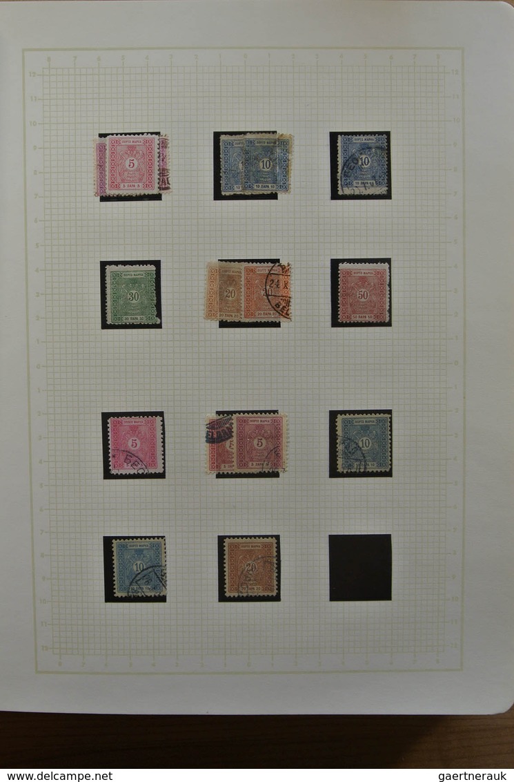 27051 Jugoslawien: 1866-1945. Partly specialised, MNH, mint hinged and used collection Yugoslavia 1866-194