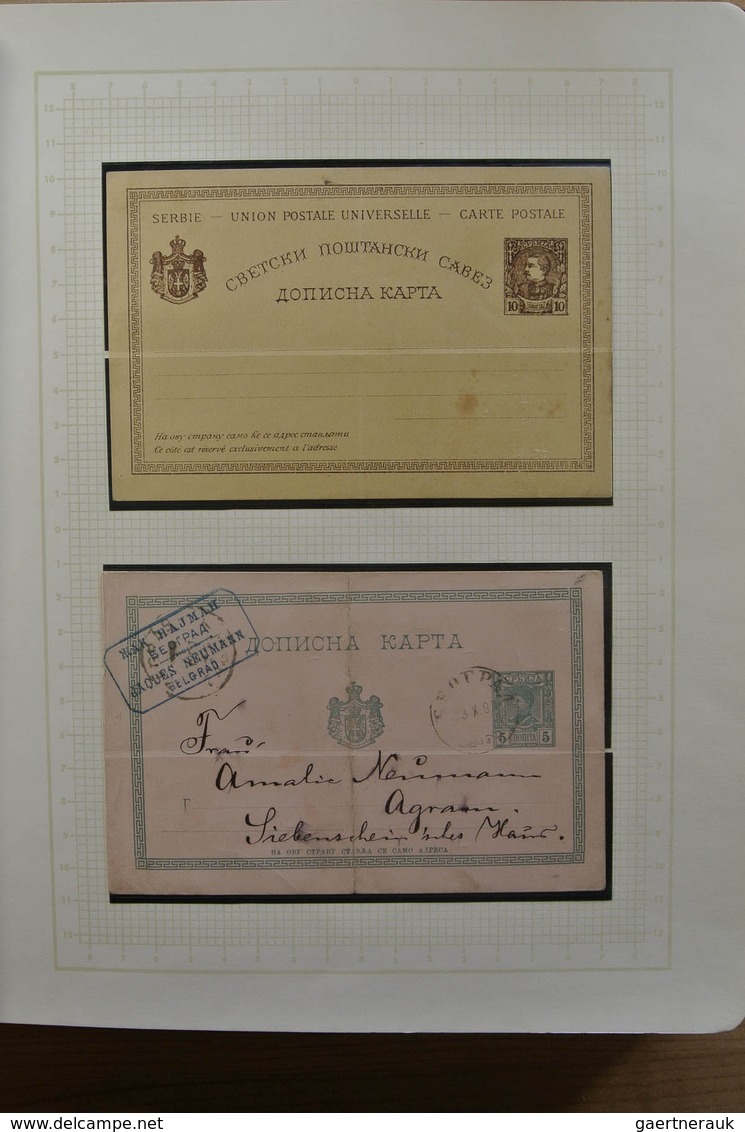 27051 Jugoslawien: 1866-1945. Partly specialised, MNH, mint hinged and used collection Yugoslavia 1866-194