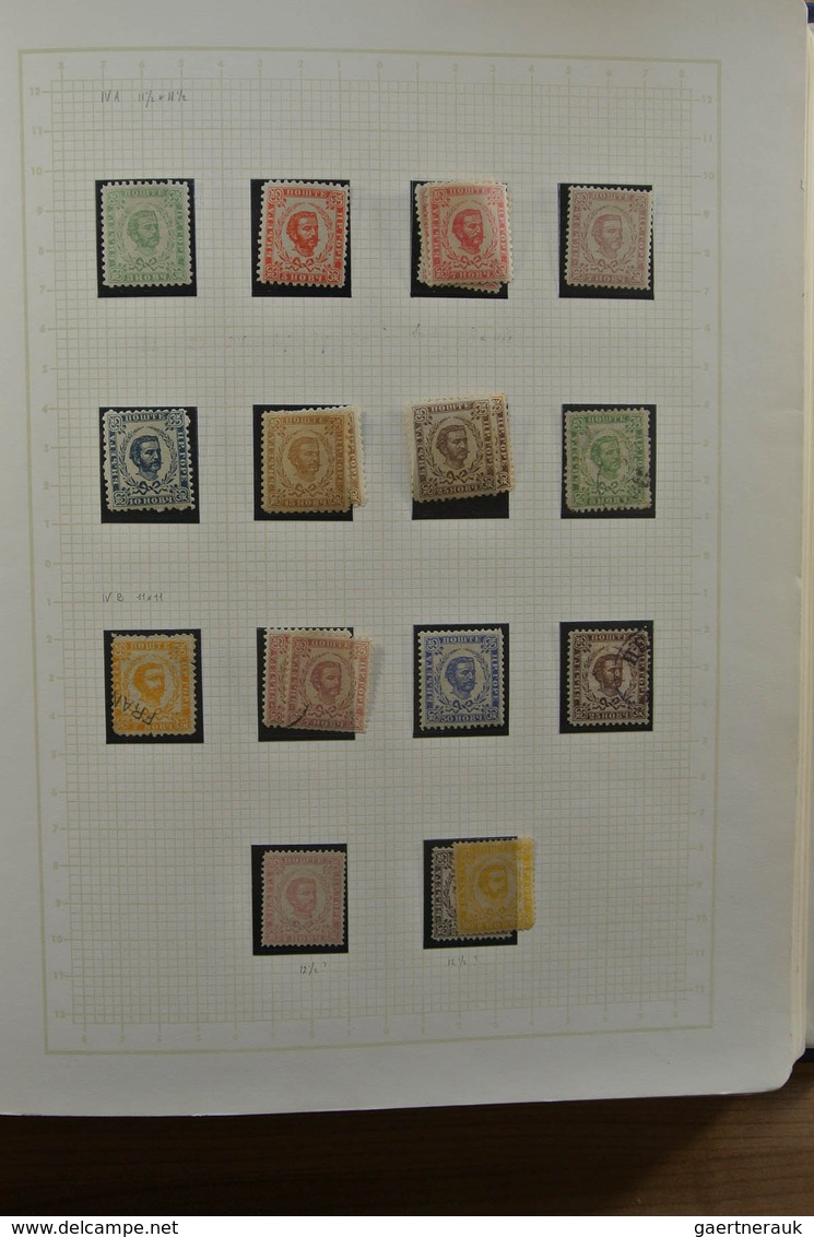 27051 Jugoslawien: 1866-1945. Partly specialised, MNH, mint hinged and used collection Yugoslavia 1866-194