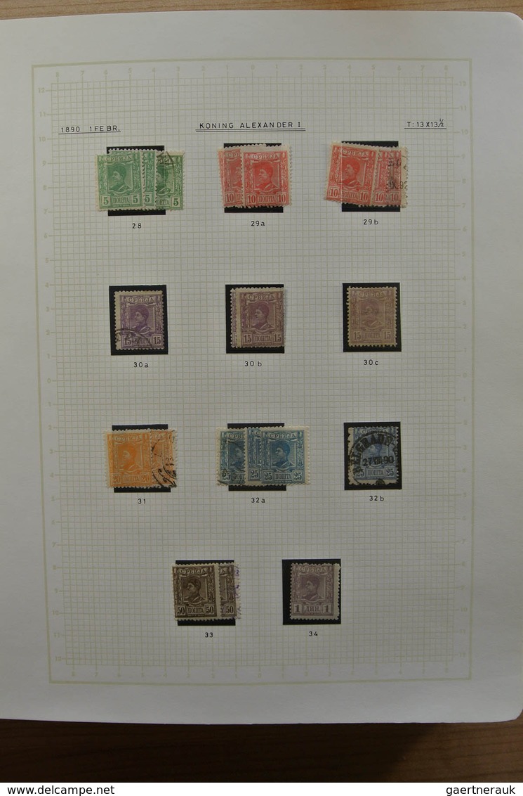 27051 Jugoslawien: 1866-1945. Partly specialised, MNH, mint hinged and used collection Yugoslavia 1866-194