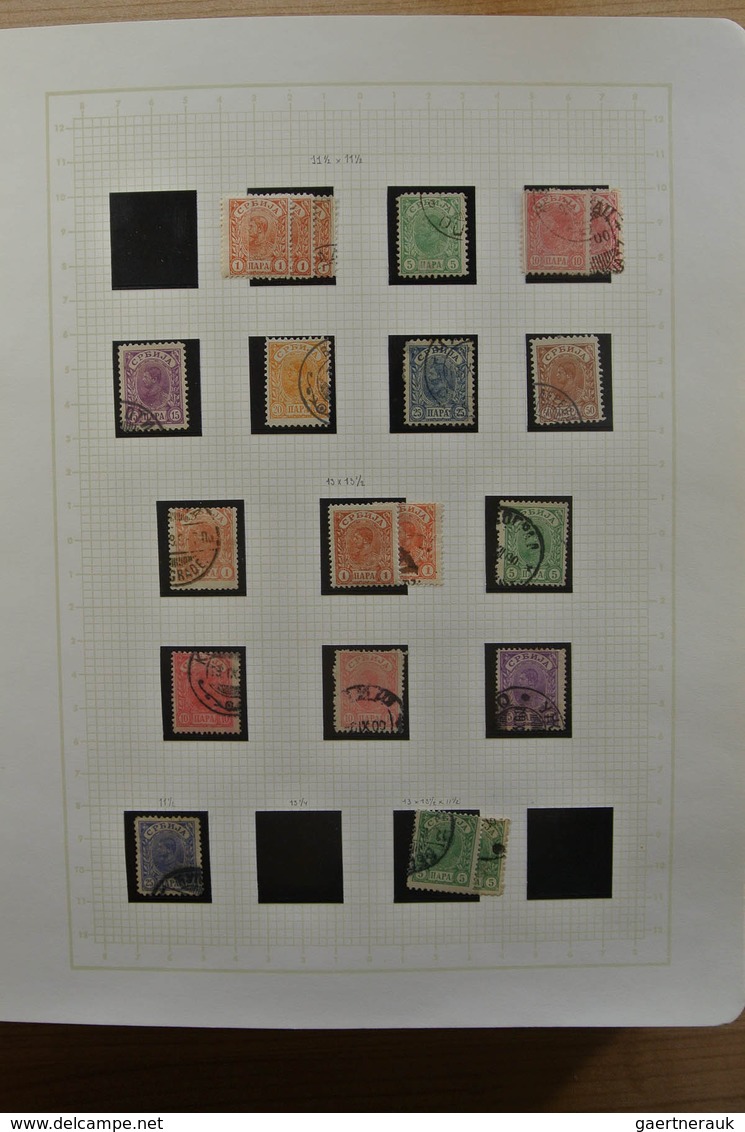 27051 Jugoslawien: 1866-1945. Partly specialised, MNH, mint hinged and used collection Yugoslavia 1866-194