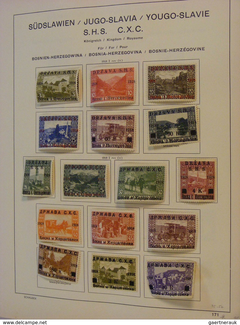 27052 Jugoslawien: 1886/1953: MNH, Mint And Used Collection Jugoslavia A.o. (cat. Michel) No. 51-54* , 370 - Lettres & Documents