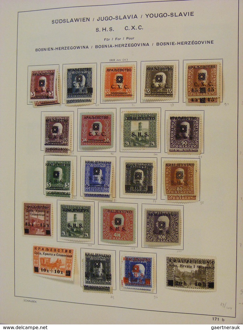 27052 Jugoslawien: 1886/1953: MNH, mint and used collection Jugoslavia a.o. (cat. Michel) no. 51-54* , 370