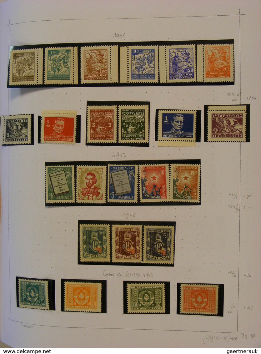 27052 Jugoslawien: 1886/1953: MNH, mint and used collection Jugoslavia a.o. (cat. Michel) no. 51-54* , 370