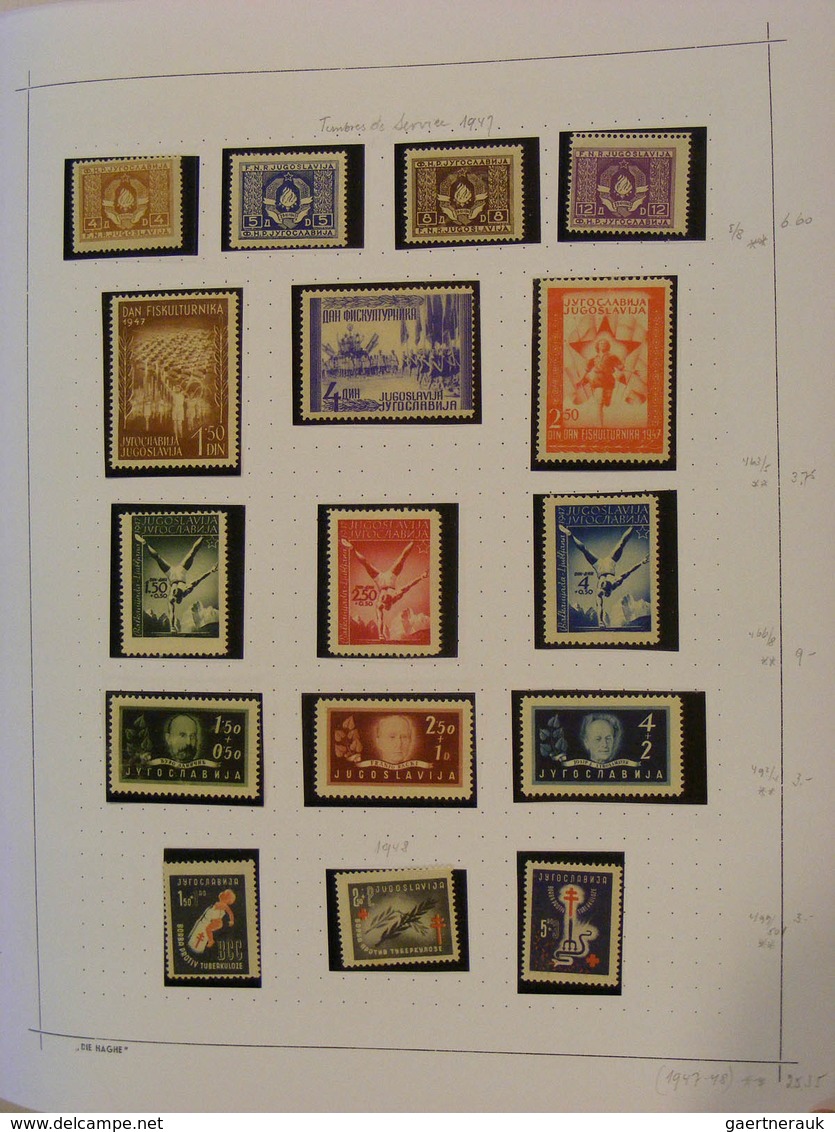 27052 Jugoslawien: 1886/1953: MNH, mint and used collection Jugoslavia a.o. (cat. Michel) no. 51-54* , 370