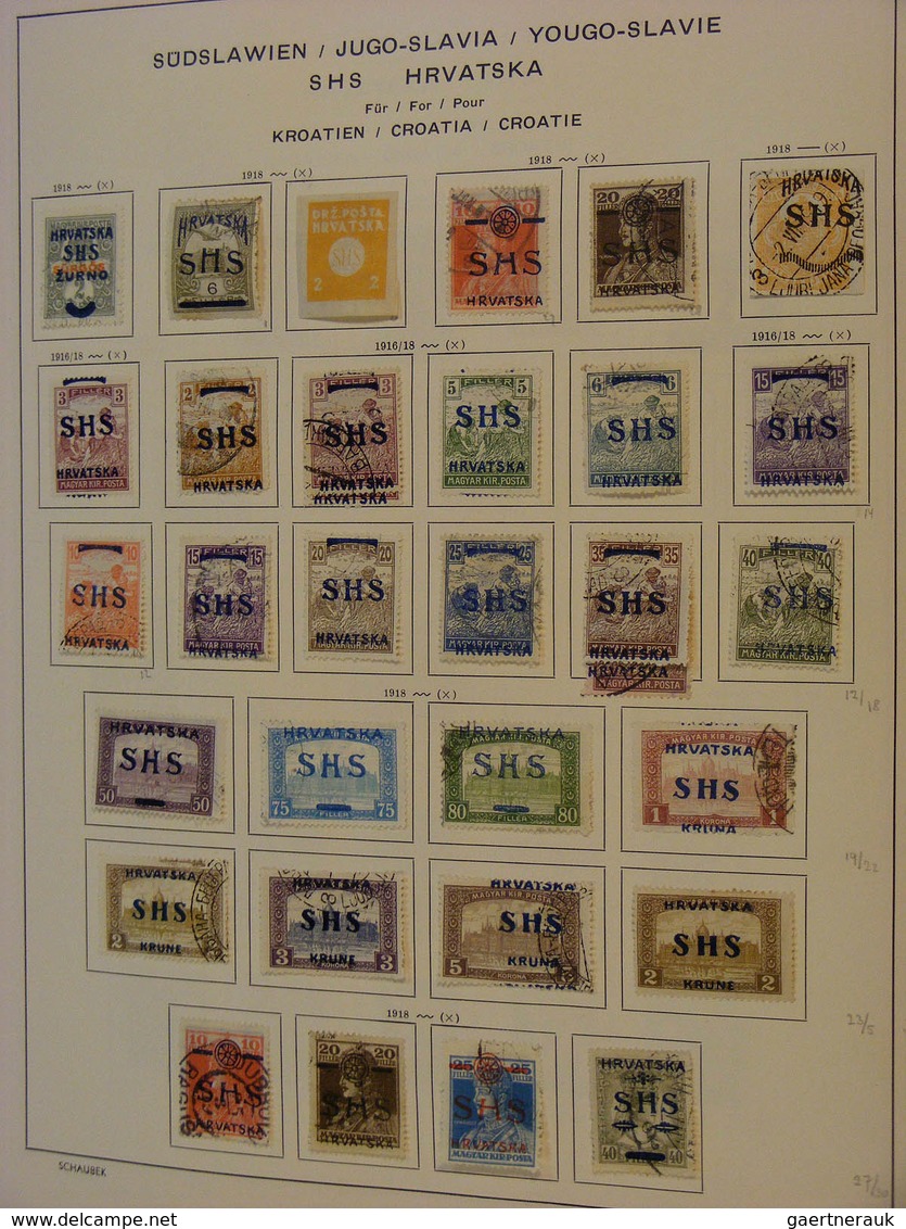 27052 Jugoslawien: 1886/1953: MNH, mint and used collection Jugoslavia a.o. (cat. Michel) no. 51-54* , 370