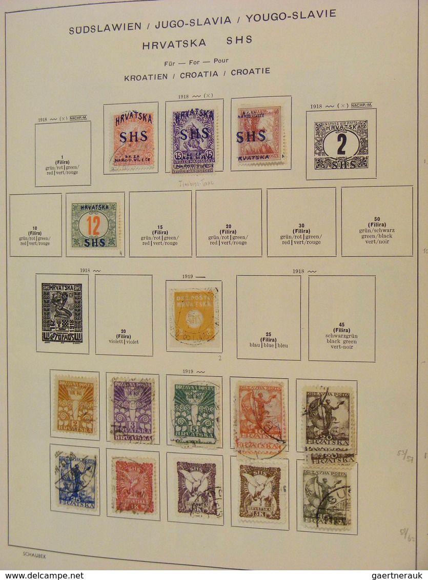 27052 Jugoslawien: 1886/1953: MNH, mint and used collection Jugoslavia a.o. (cat. Michel) no. 51-54* , 370