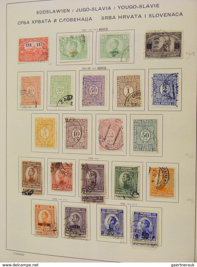 27052 Jugoslawien: 1886/1953: MNH, mint and used collection Jugoslavia a.o. (cat. Michel) no. 51-54* , 370