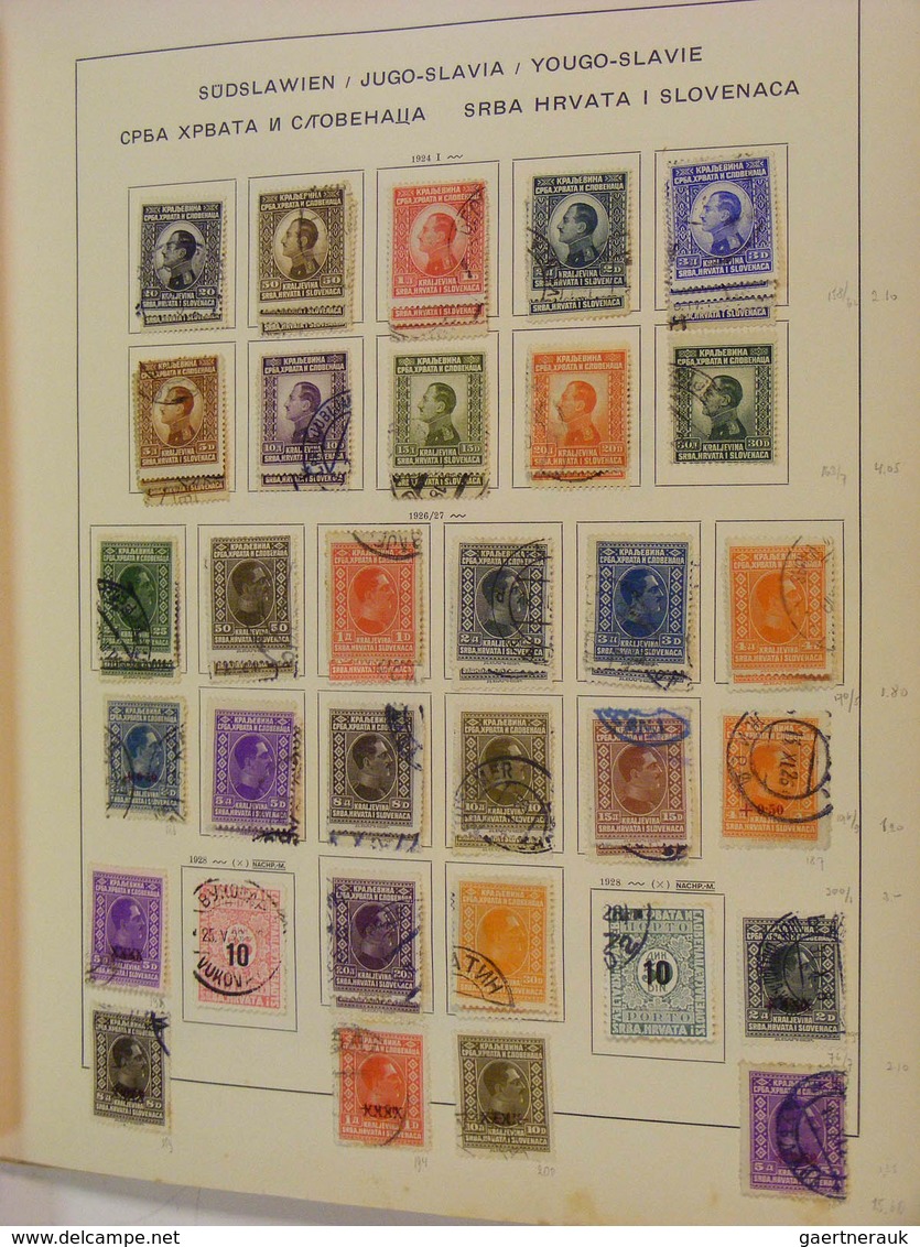 27052 Jugoslawien: 1886/1953: MNH, mint and used collection Jugoslavia a.o. (cat. Michel) no. 51-54* , 370