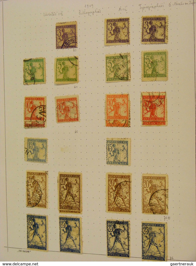 27052 Jugoslawien: 1886/1953: MNH, mint and used collection Jugoslavia a.o. (cat. Michel) no. 51-54* , 370