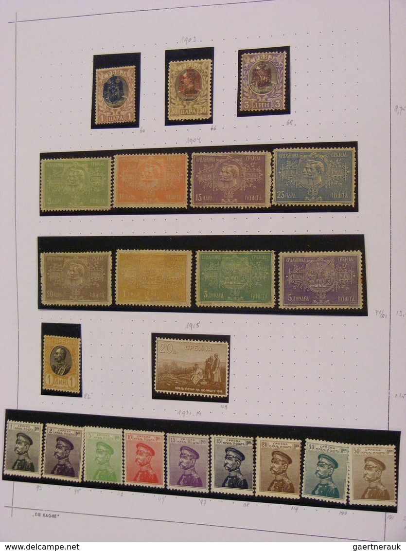 27052 Jugoslawien: 1886/1953: MNH, mint and used collection Jugoslavia a.o. (cat. Michel) no. 51-54* , 370