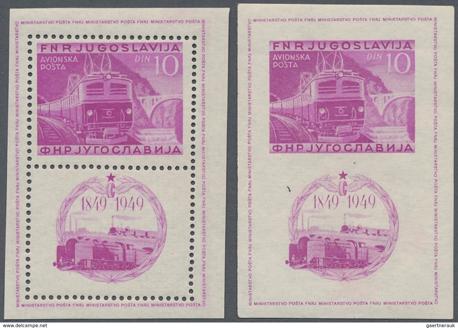 27054 Jugoslawien: 1900/1951 (ca.), Yugoslavia And Some Area, Mainly U/m Assortment On Stocksheet Incl. Be - Lettres & Documents