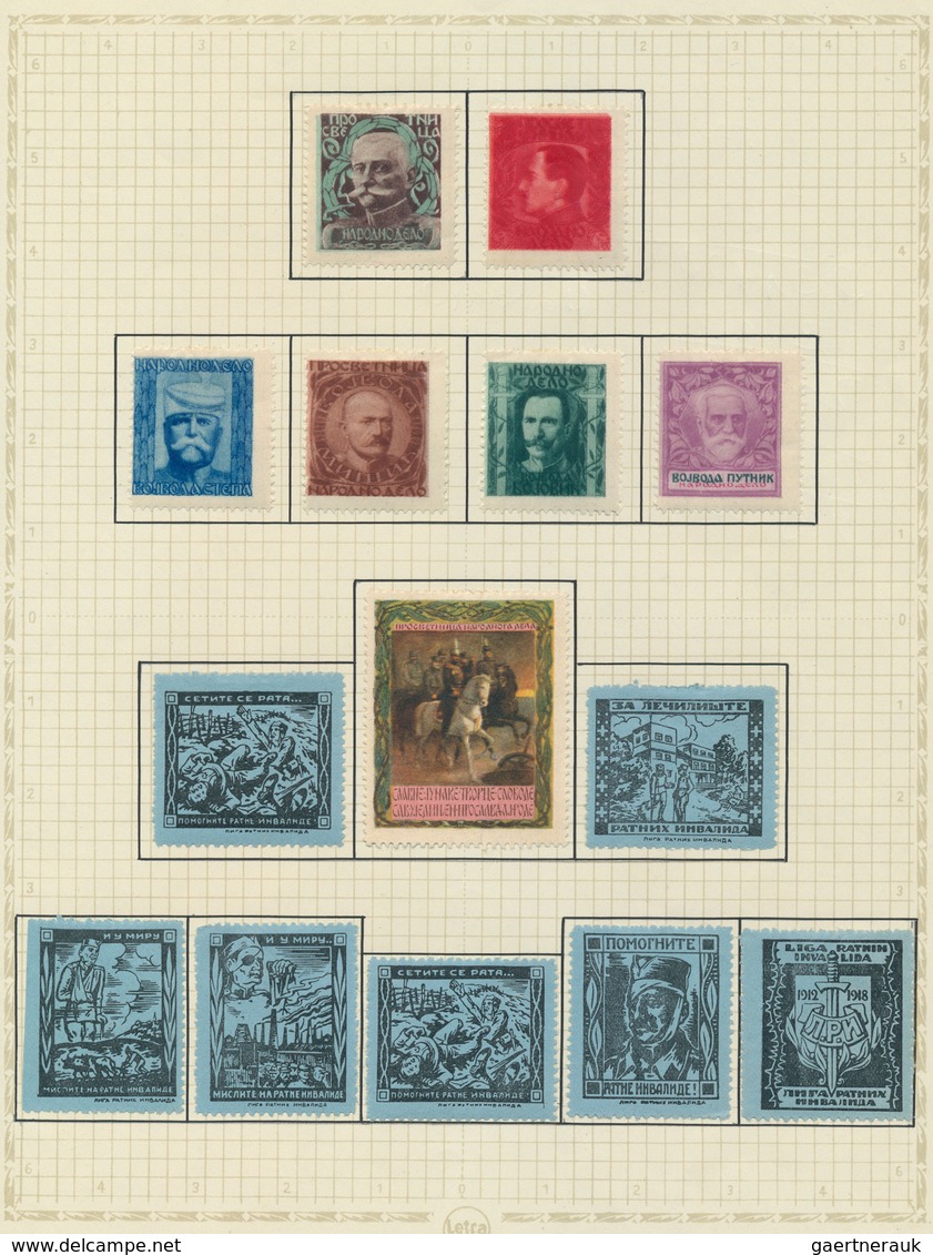 27057 Jugoslawien: 1918, Issues for Croatia, SHS overprints on Hungary, comprising apprx. 1.600 stamps inc