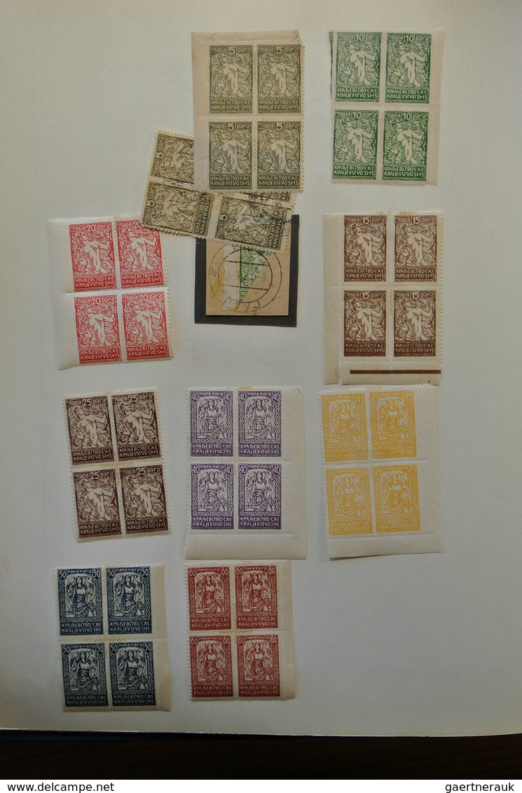 27060 Jugoslawien: 1918-1977. Well filled, mint hinged and used collection Yugoslavia 1918-1977 in Schaube