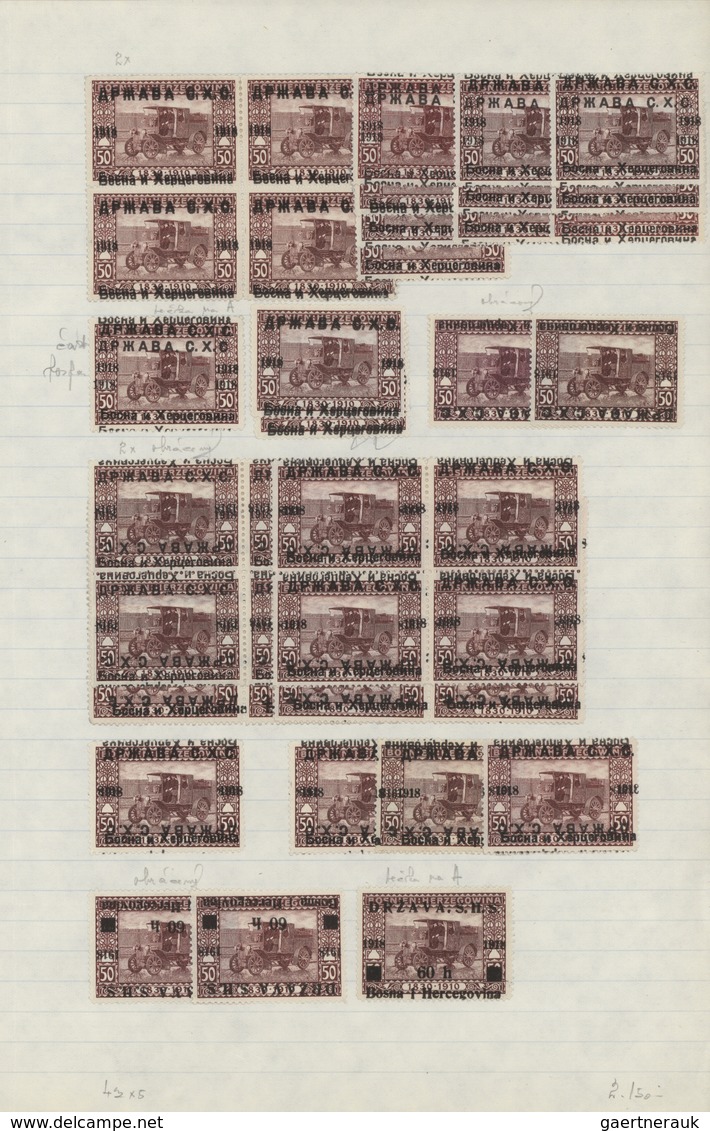 27063 Jugoslawien: 1918/1941, Comprehensive Mint And Used Collection/accumulation Mounted On Pages In Thre - Lettres & Documents