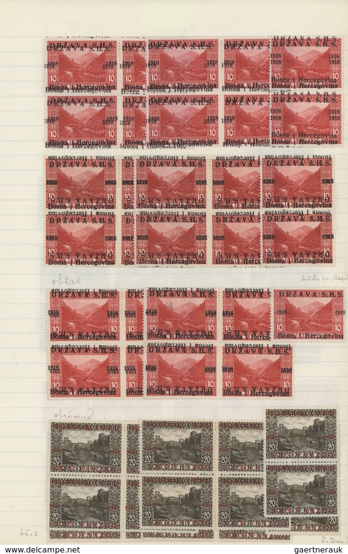 27063 Jugoslawien: 1918/1941, comprehensive mint and used collection/accumulation mounted on pages in thre