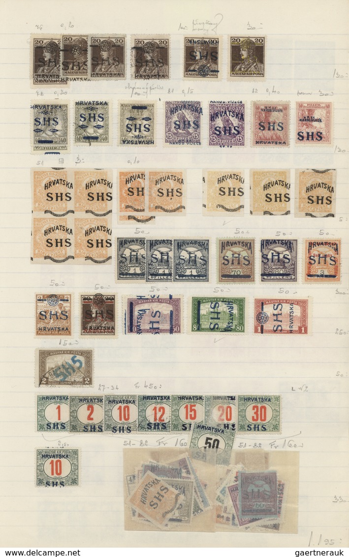 27063 Jugoslawien: 1918/1941, comprehensive mint and used collection/accumulation mounted on pages in thre