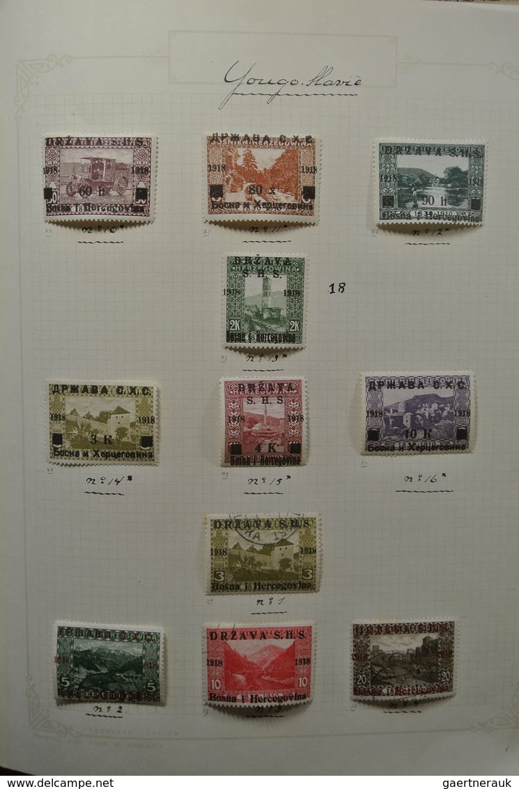 27064 Jugoslawien: 1918-1940. Partly Specialised, Mint Hinged And Used Collection Yugoslavia 1918-1940 In - Storia Postale