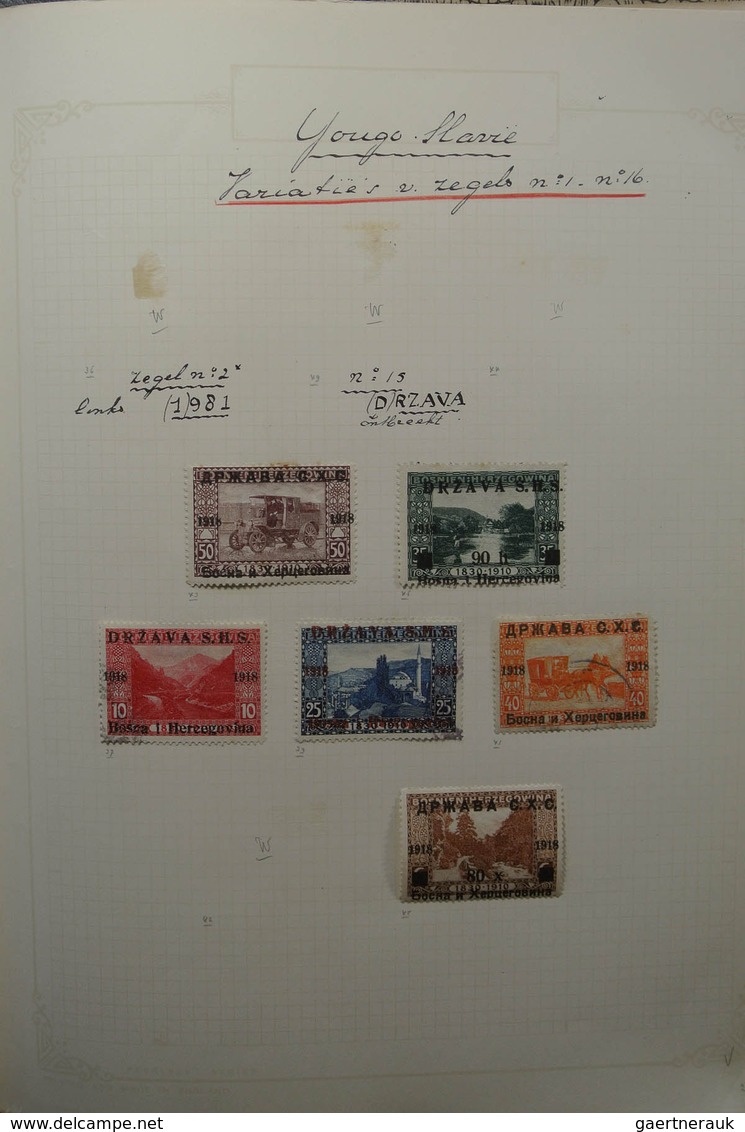 27064 Jugoslawien: 1918-1940. Partly specialised, mint hinged and used collection Yugoslavia 1918-1940 in