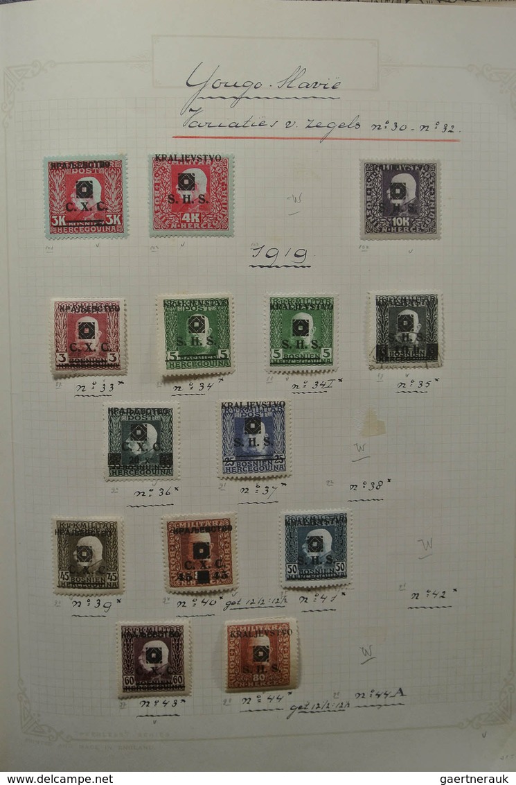 27064 Jugoslawien: 1918-1940. Partly specialised, mint hinged and used collection Yugoslavia 1918-1940 in