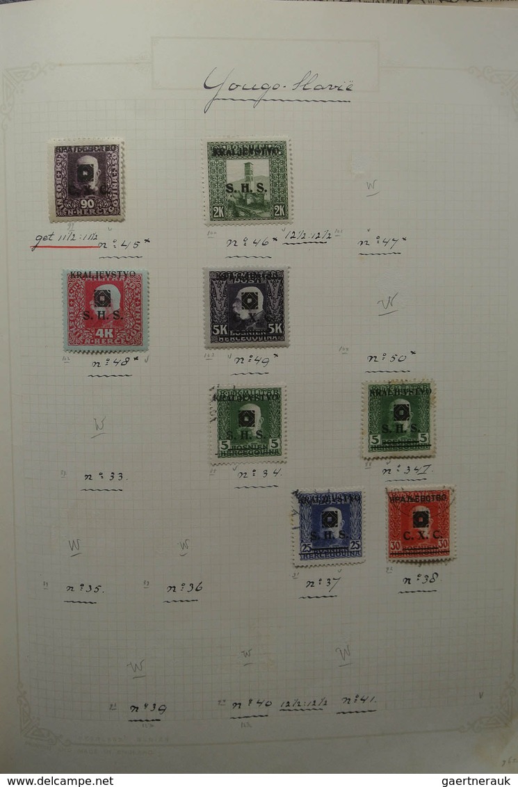 27064 Jugoslawien: 1918-1940. Partly specialised, mint hinged and used collection Yugoslavia 1918-1940 in