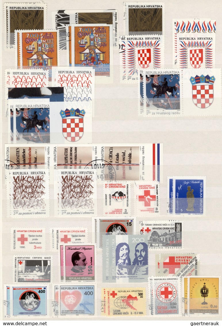 27067 Jugoslawien: 1918/2000, Yugoslavia/area, Comprehensive Collection/accumulation In Three Stockbooks F - Lettres & Documents