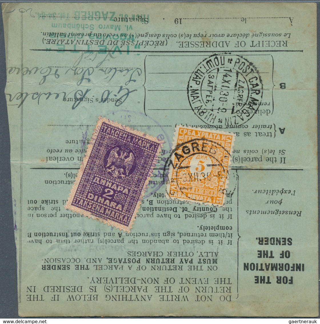 27076 Jugoslawien: Ab Ca. 1920 Abwechslungsreicher Bestand Mit Tausenden Belegen In 4 Prall Gefüllten Kist - Lettres & Documents