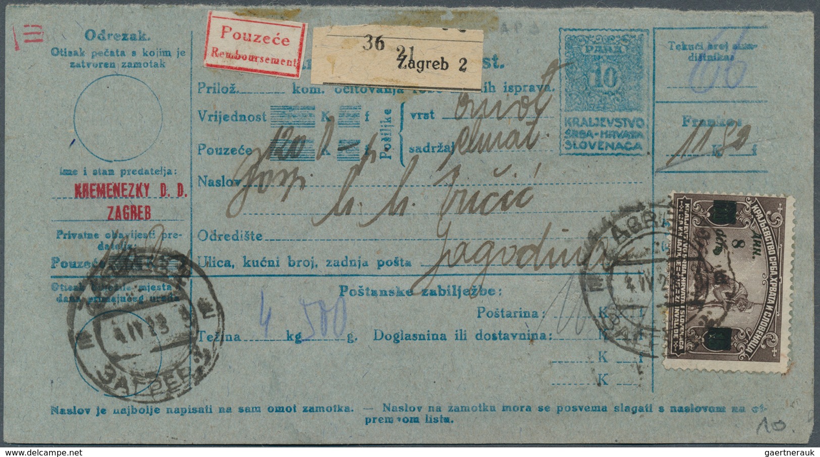 27076 Jugoslawien: Ab Ca. 1920 Abwechslungsreicher Bestand Mit Tausenden Belegen In 4 Prall Gefüllten Kist - Lettres & Documents