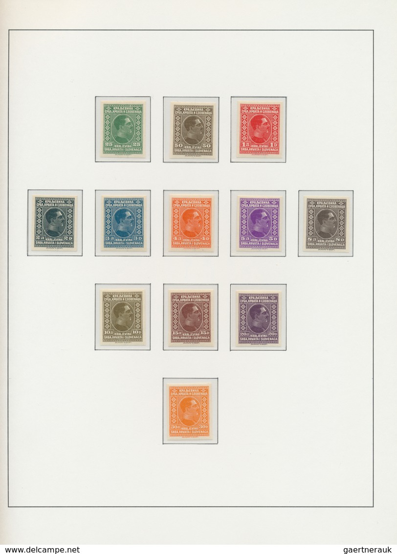 27077 Jugoslawien: 1921/1941, Extraordinary Mint Collection, Mainly Unmounted Mint, Which Is COMPLETE Acco - Lettres & Documents