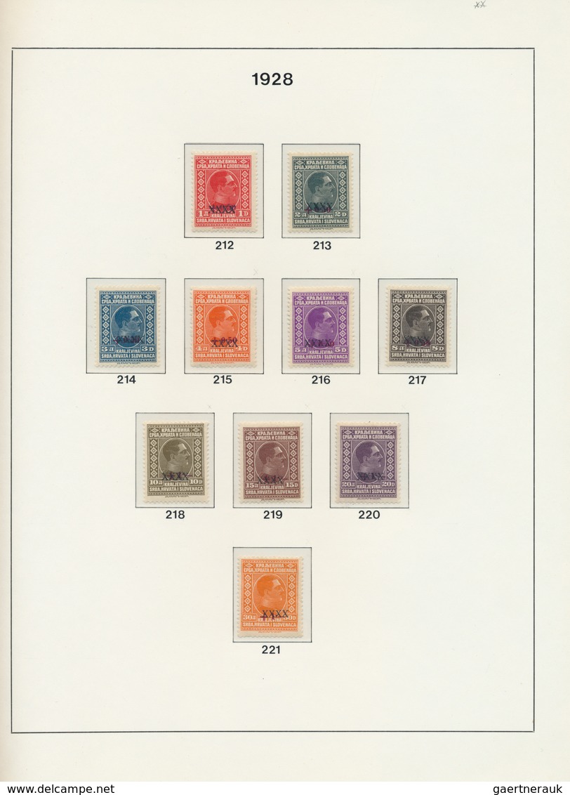 27077 Jugoslawien: 1921/1941, Extraordinary Mint Collection, Mainly Unmounted Mint, Which Is COMPLETE Acco - Lettres & Documents