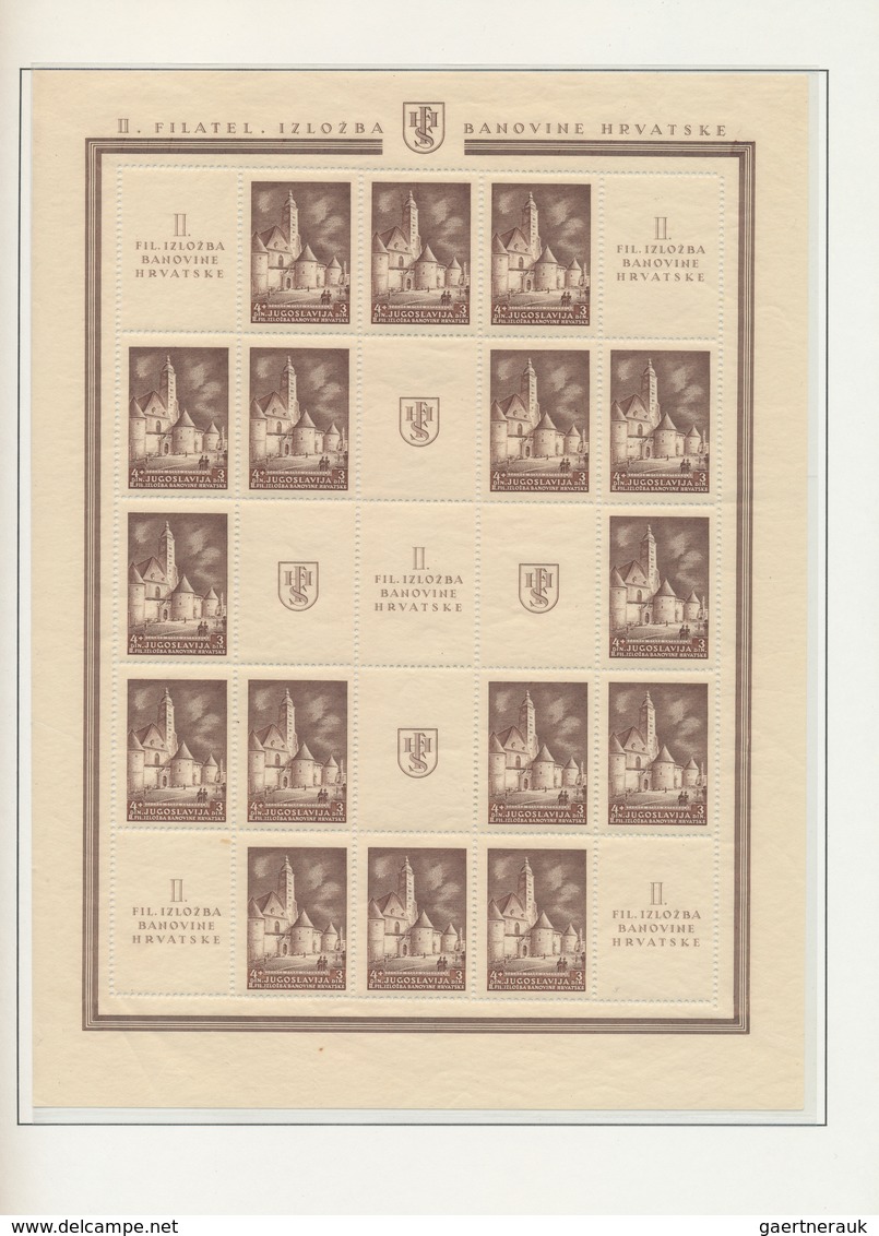 27077 Jugoslawien: 1921/1941, Extraordinary Mint Collection, Mainly Unmounted Mint, Which Is COMPLETE Acco - Lettres & Documents