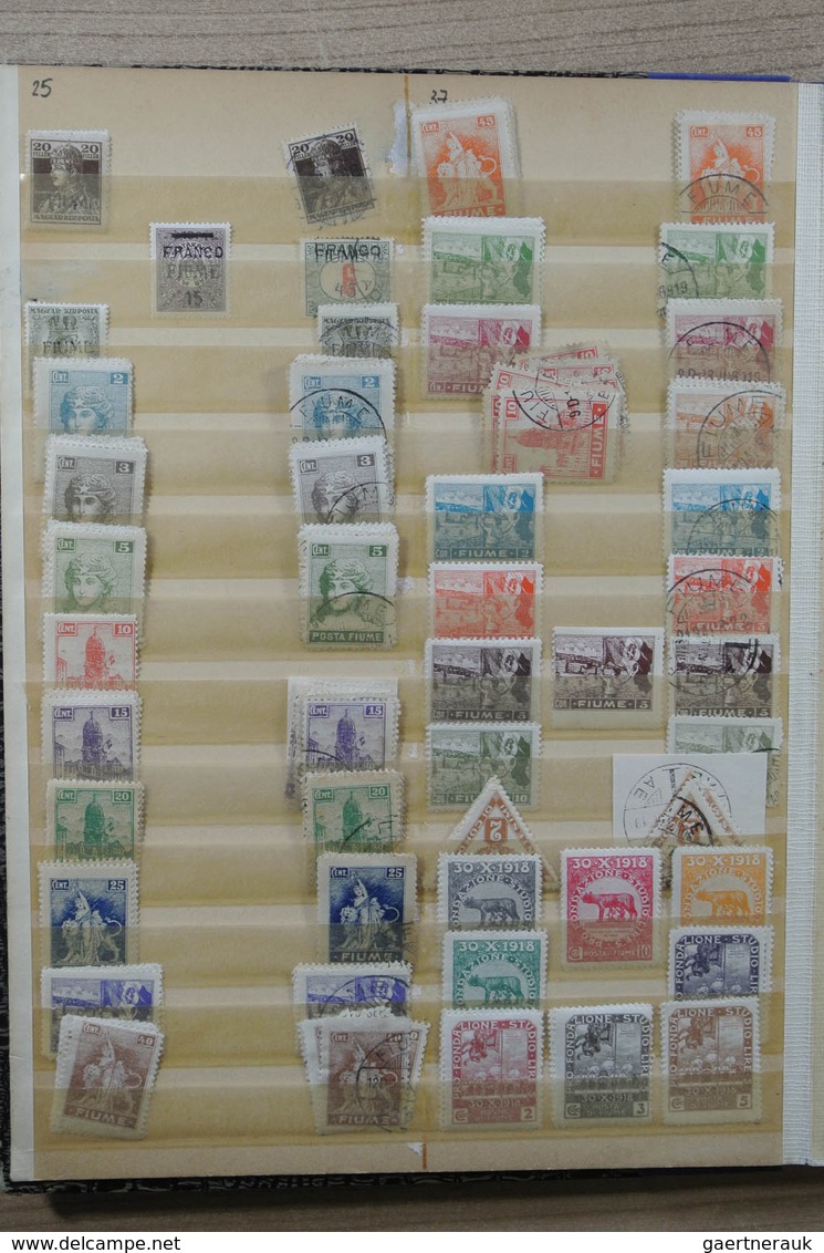 27080 Jugoslawien: Till Ca. 1925. Nice MNH, Mint Hinged And Used Stock Yugoslavian States In 5 Stockbooks. - Lettres & Documents