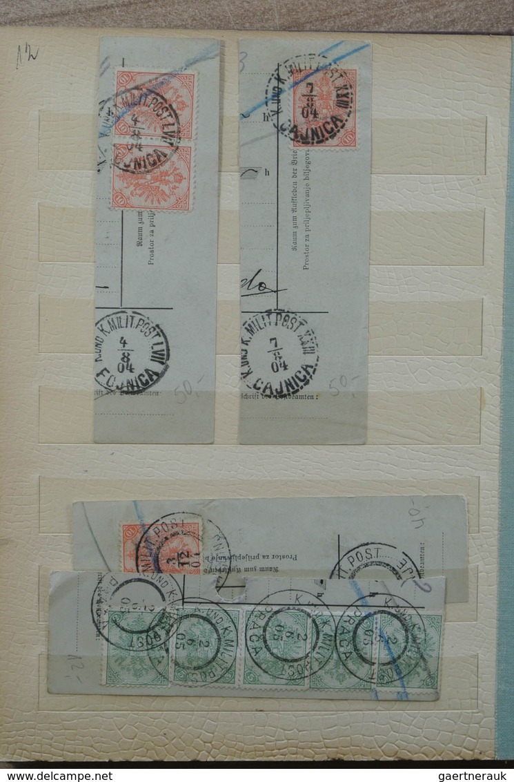 27080 Jugoslawien: till ca. 1925. Nice MNH, mint hinged and used stock Yugoslavian States in 5 stockbooks.