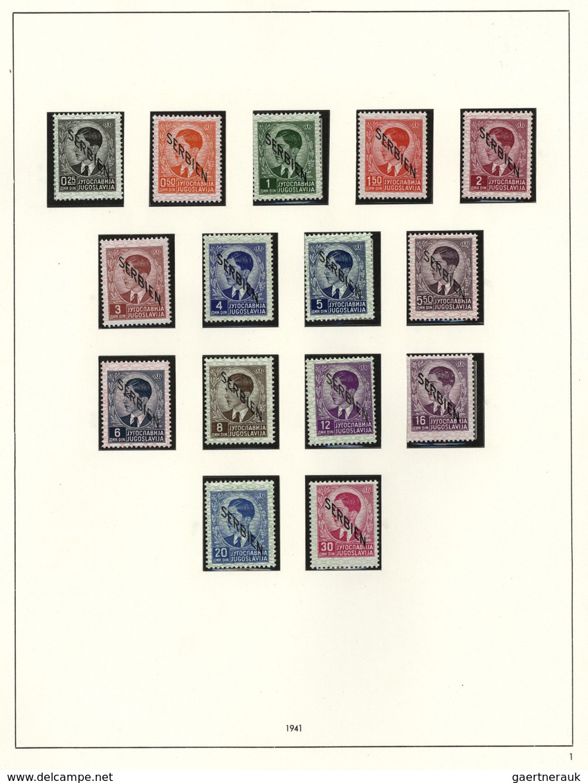 27086 Jugoslawien: 1944/1979, u/m collection in two albums, appears to be more or less complete (e.g. impe