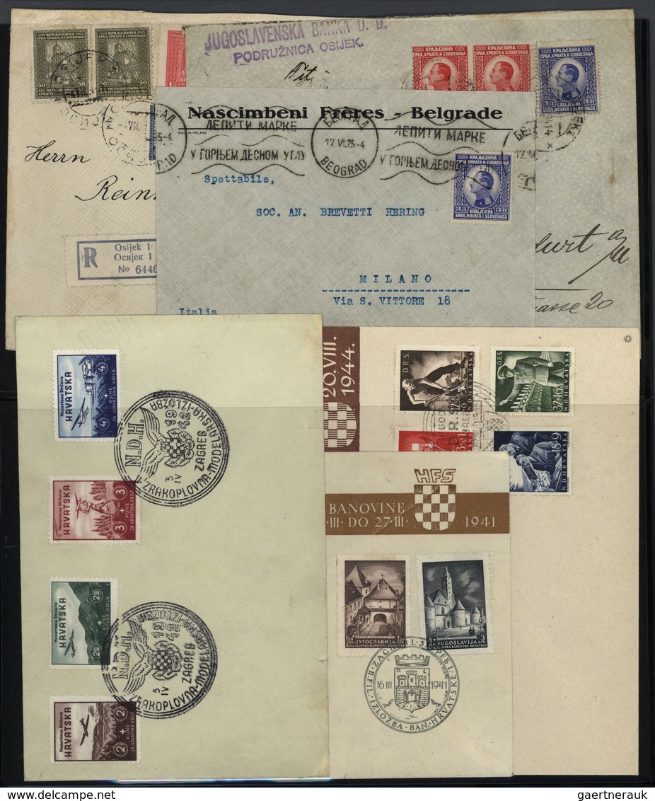 27086 Jugoslawien: 1944/1979, u/m collection in two albums, appears to be more or less complete (e.g. impe
