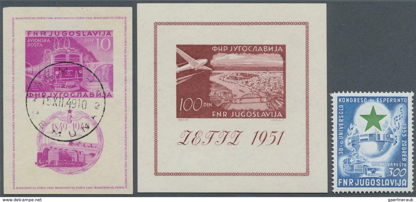 27087 Jugoslawien: 1944/2002, A Splendid U/m Collection In Six Lindner Albums, Apparently COMPLETE, Defini - Lettres & Documents